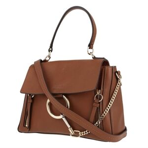 Chloe Brown Crossbody Bag with Leather Strap